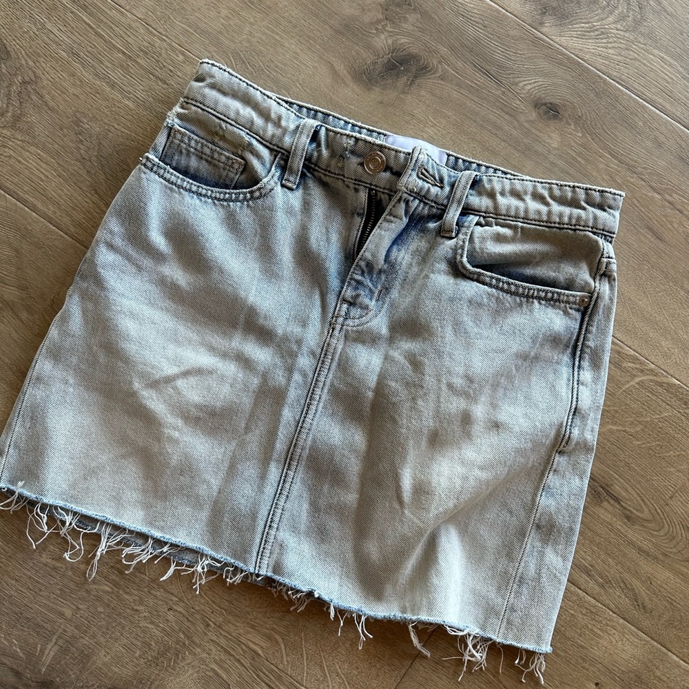 Current Elliot denim mini skirt